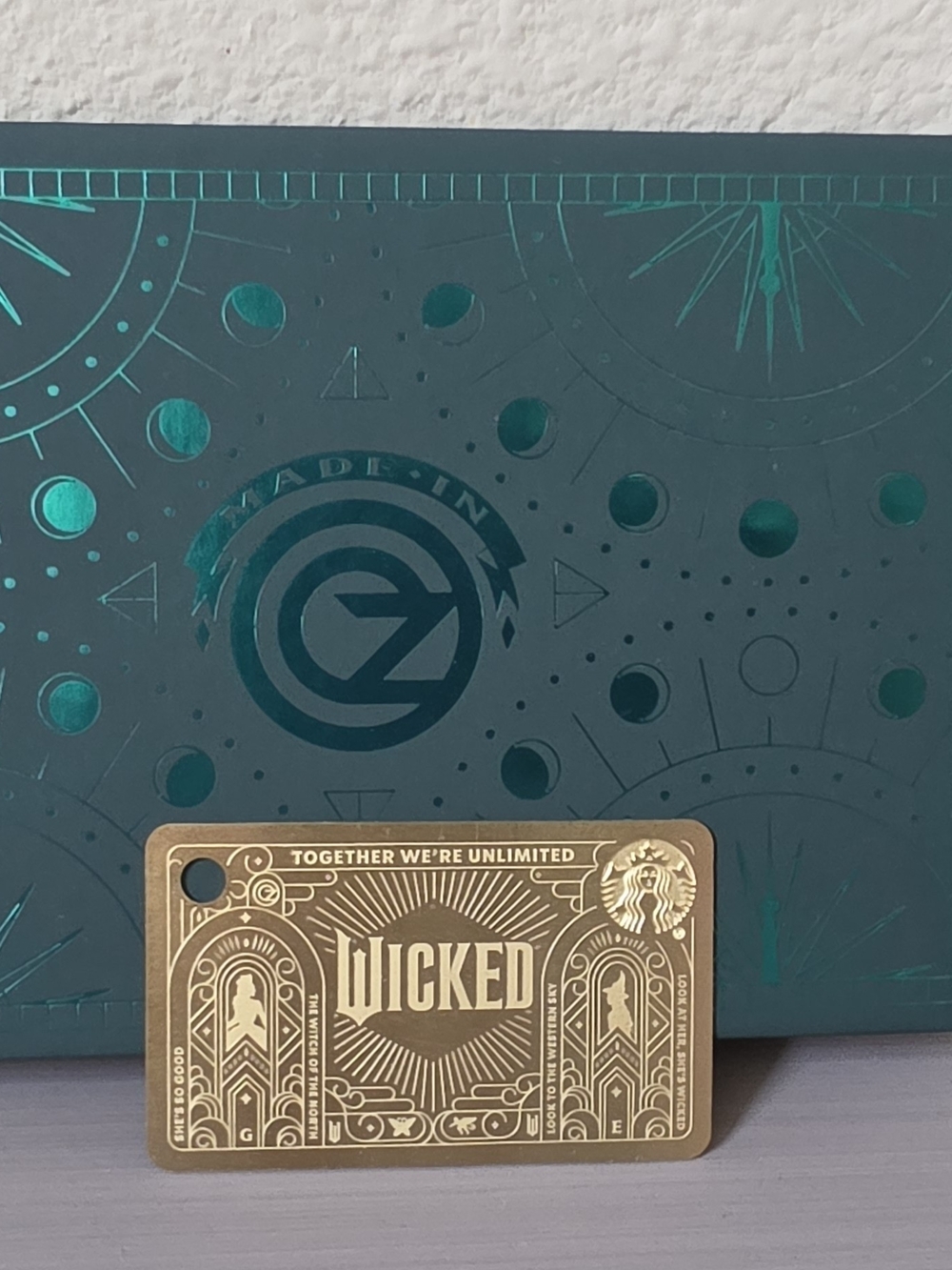 Wicked Gold Metal Gift Card